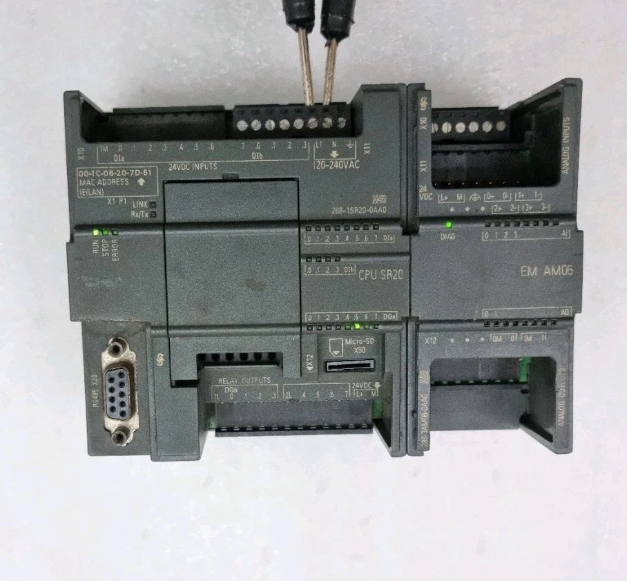 Used Working Siemens CPU SR20 6ES7288-1SR20-0AA0 With EM AM06 6ES7288-3AM06-0AA0